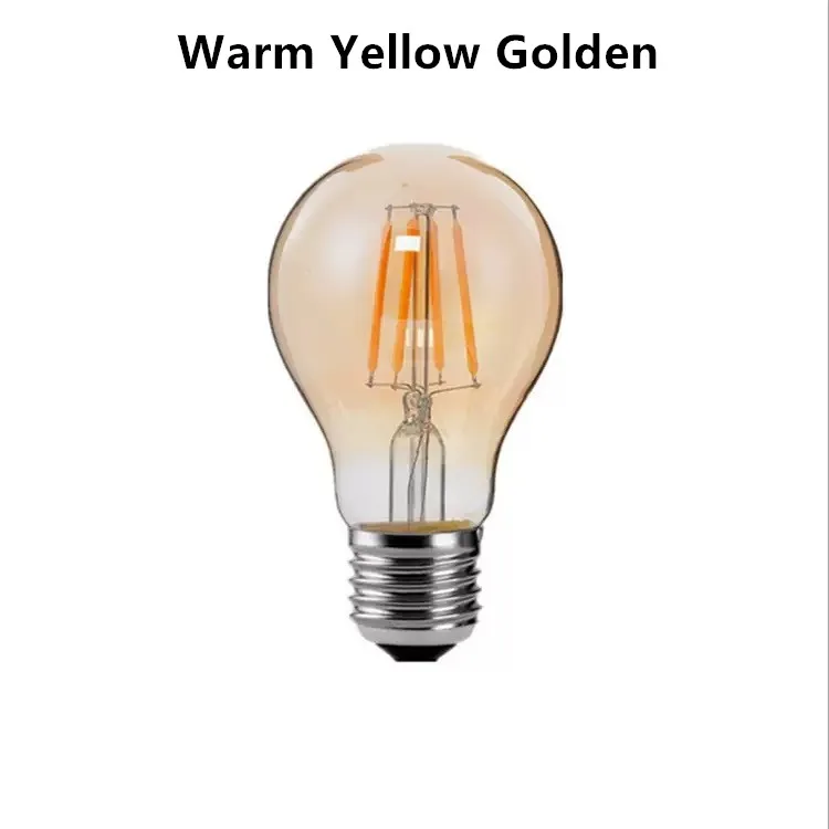 A60 Antique Retro Vintage Edison LED Light  E27 Golde Incandescent G45 A60 Lamp 220V 2W 4W 6W 8W 2700k Bulbs For Home Decoration