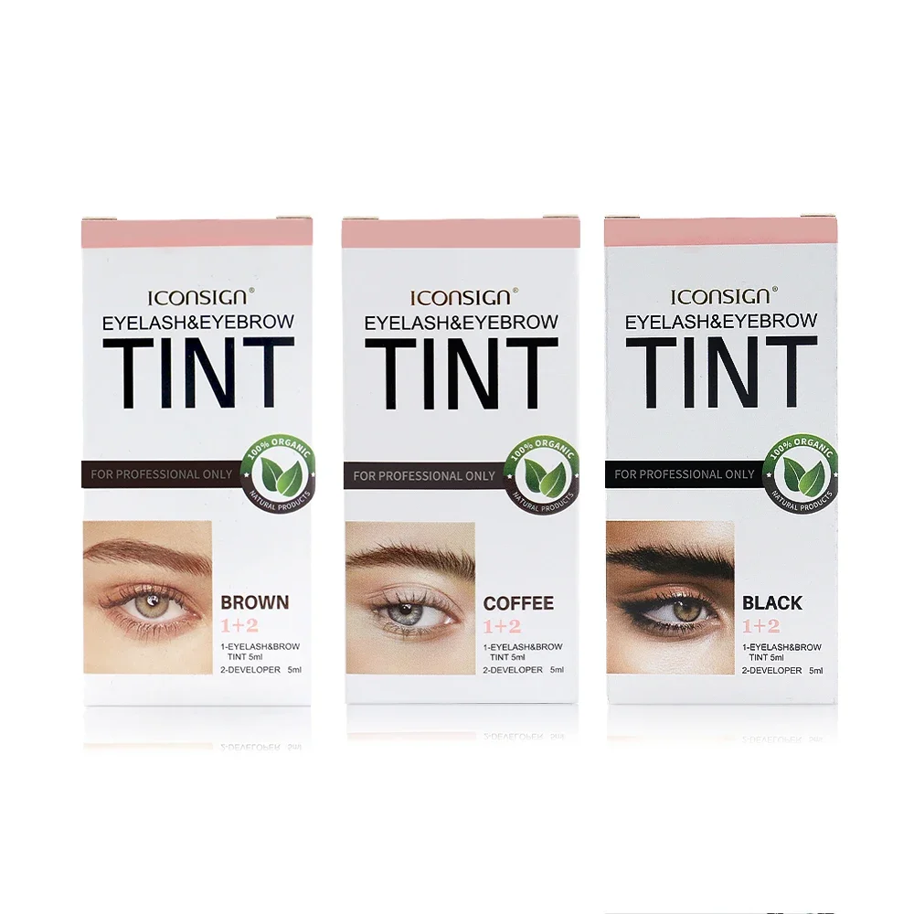 ICONSIGN Kit de matiz de sobrancelha para cílios, intensificador de sobrancelha, rímel, tatuagem, olhos, ferramentas de maquiagem