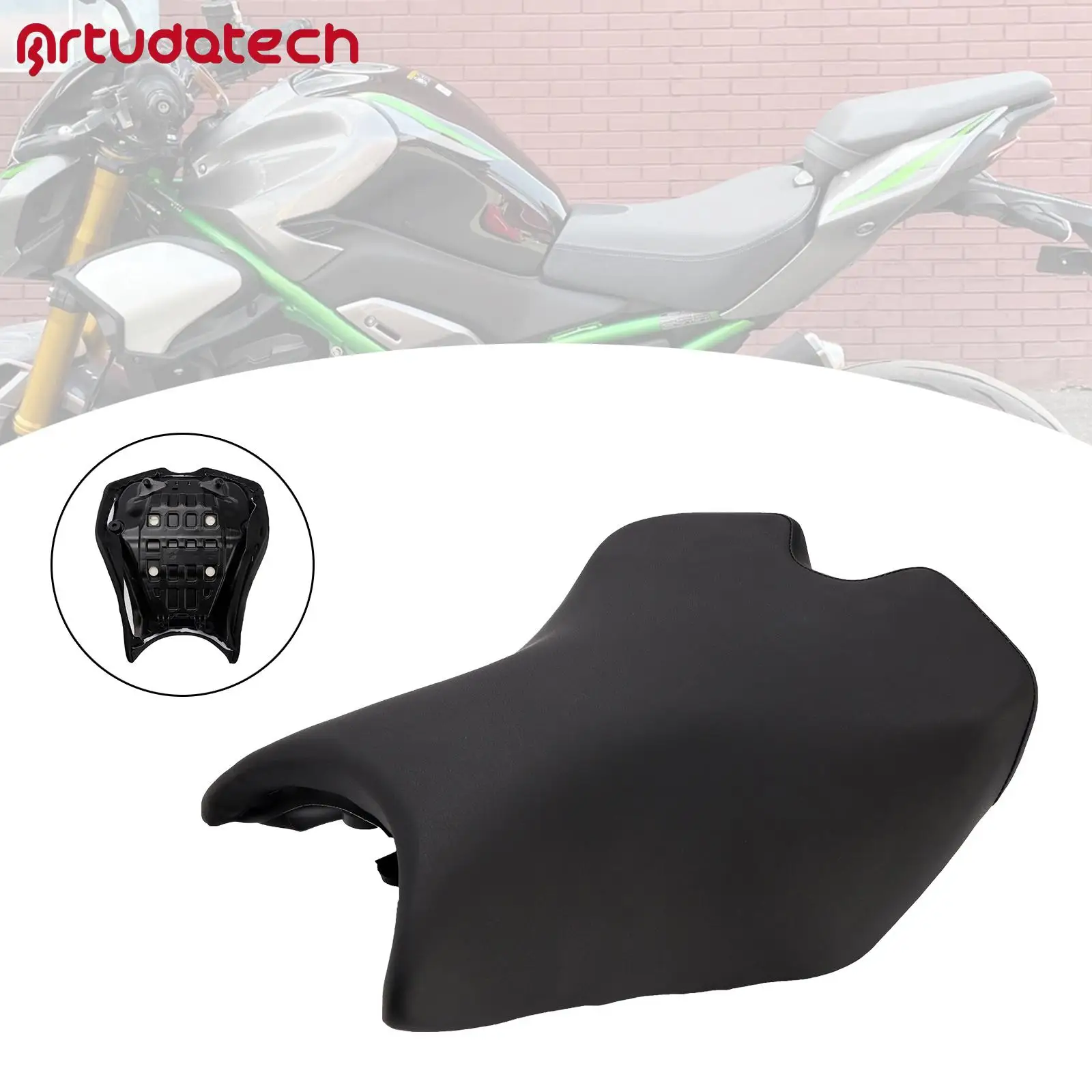 Artudatech Front Driver Raider Seat Pillion Saddle Black Fits for Kawasaki Ninja Z900 2025