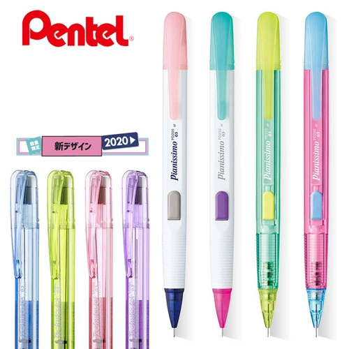 Imagen 1 del producto Lápices mecánicos Pentel Techniclick de prensa lateral, papelería con clic lateral 0,5, suministros escolares de oficina PD205, 1 ud.
