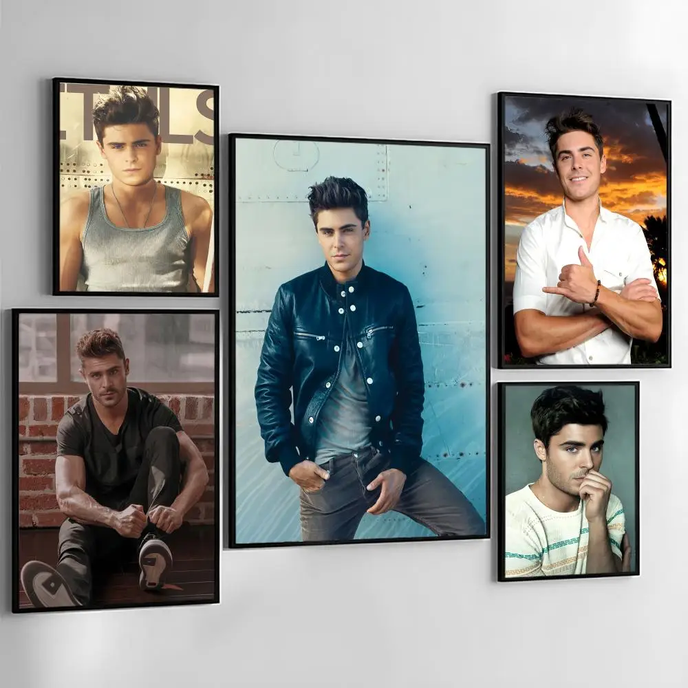 Z-Zac E-Efron Poster Holiday Gifts Decoration Designed For Home Restaurant Office Space Wall Art