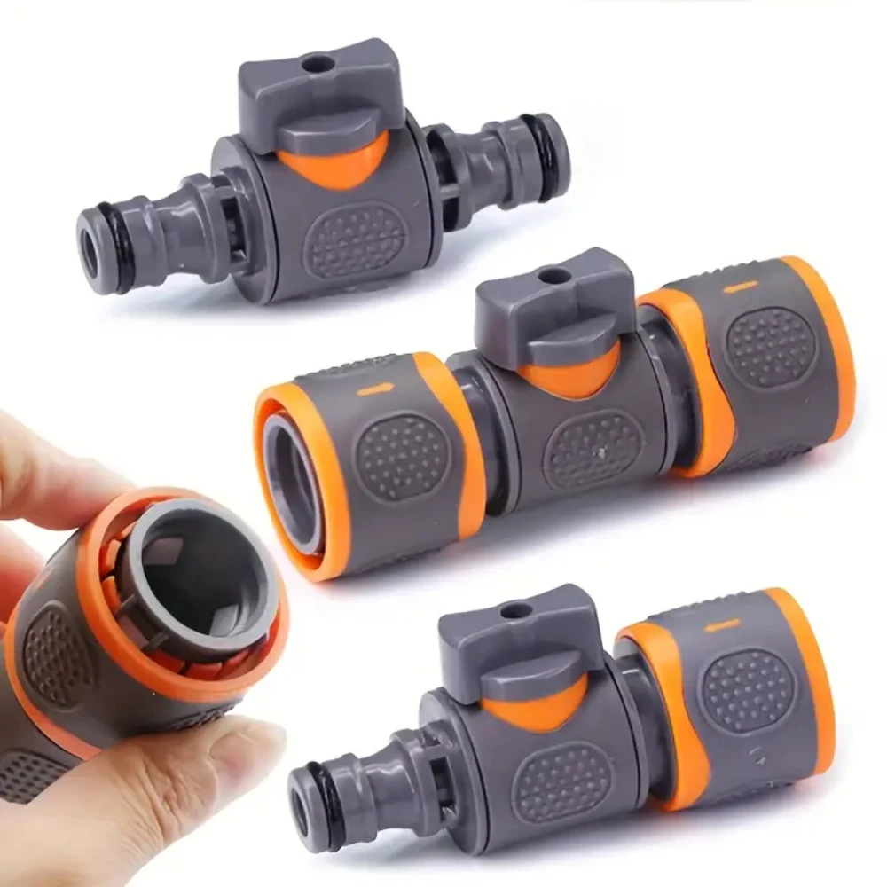 1-9Pcs Garden Hose Quick Connect Adapters Tap Shut Off Valve Fitting watering connector for Faucets Spray Guns Watering Systems