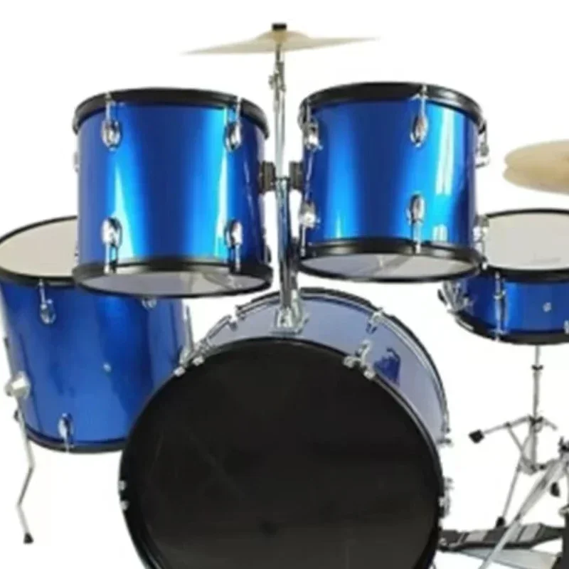 

Kit Musical Instrument Manufacturer Professional 5 Drums Set with Pedal Stands Stool and Sticks