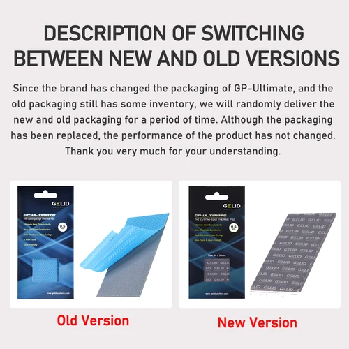 Imagen 2 del producto GELID-Almohadilla térmica GP-Ultimate, placa base de silicona, para grasa, disipación del calor, de tamaño múltiple, 15 W/MK, CPU/GPU