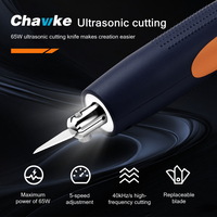 Chawke 65W Ultrasonic Cutter Knife 40kHz Carving 3D Print Deburr Lighting Replaceable Blade For All Type DIY Handwork Tools