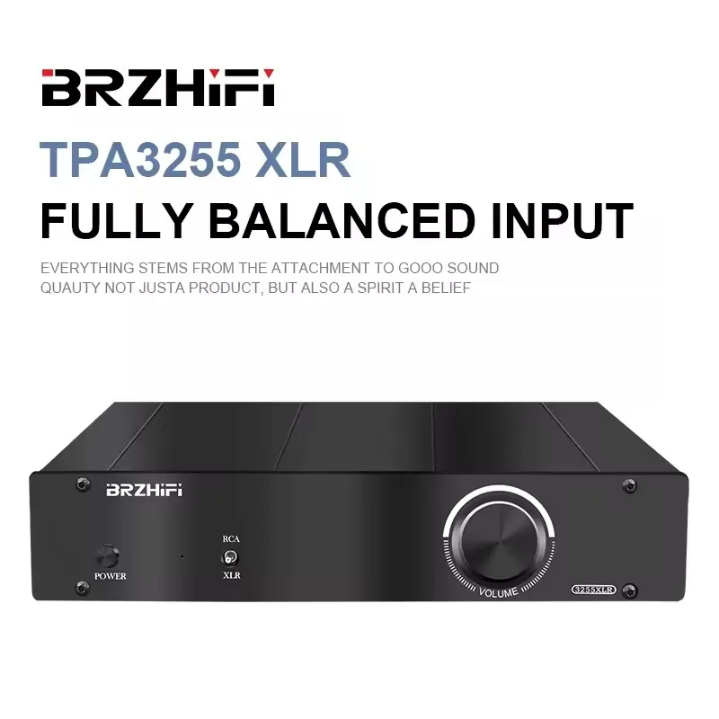 

TPA3255 XLR Sound Amplifier Fully Balanced Input And Output 300W*2 Audiophile Digital Amplifier HiFi Stereo AMP