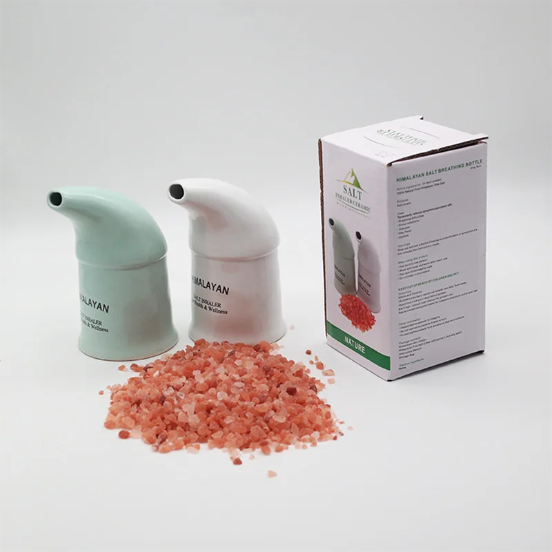 Ceramic Salt Inhaler Humidifier Convenient Himalayan Salt Atomizer For Cleaning Respiratory System And Relieving Stress
