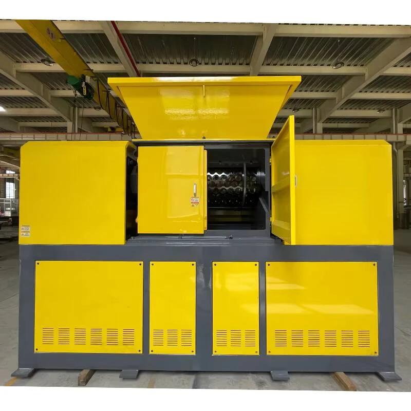 

Plastic Recycling Machine For Metal Heavy-duty Recycling, Dual-axis Crusher Double-shaft Plastic Paint Bucket And Hard Disk