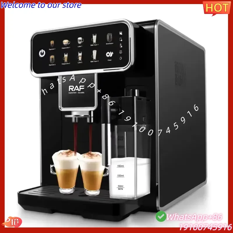 2026Hot Fully Automatic Commercial Espresso Machine - Professional Cappuccino/Latte/Hot Milk/Hot Water/Espresso Brewer