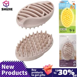 Cat and Dog Massage Brush Easy to Clean Dog Bath Brush Soft Bristles for Shedding Bath Grooming Brush Soothing Comb