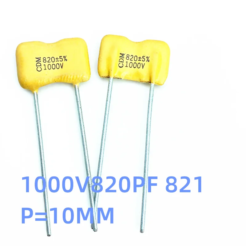 5 PCS CDM Prata mica capacitor 1000V680PF 681 1000V820PF 821 P = 10 MM