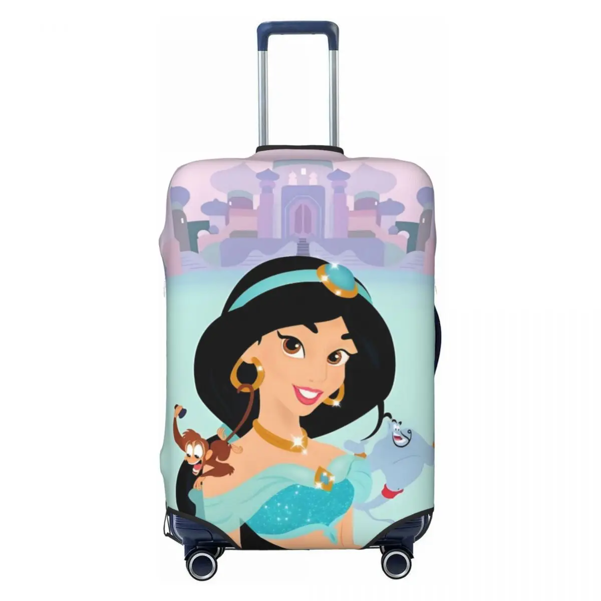 

Эластичный защитный чехол для чемодана с милым мультяшным рисунком Аладдина, подходит для чемоданов 18-32 дюймов