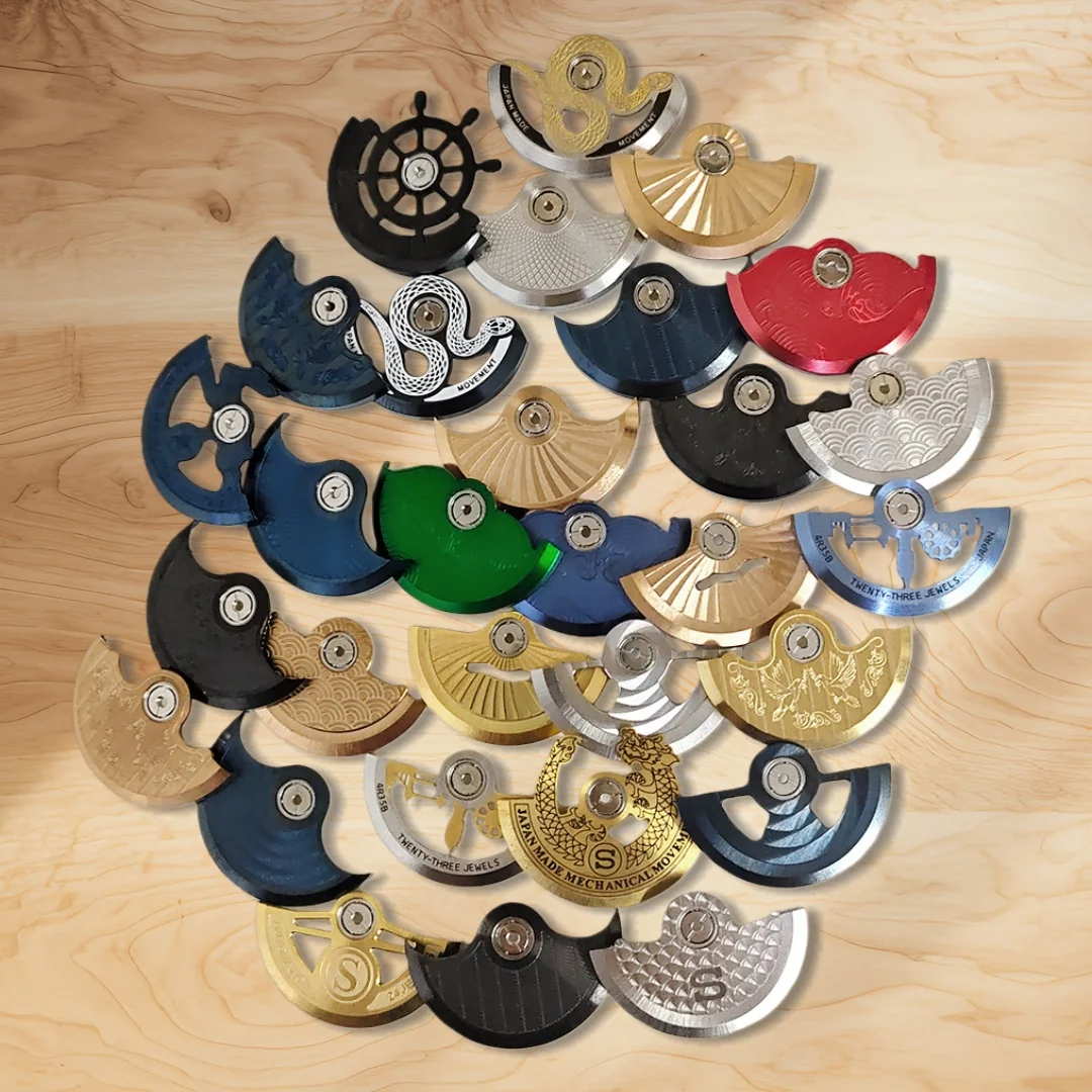 Customized Movement Automatic Hammer Rotor Multiple styles NH35 Rotors Fit NH34 NH36 NH38 NH70 4R 6R 7S Movements Watch parts