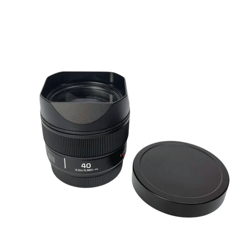 Quadratische Gegenlichtblende aus Metall mit Blendenkappe für Panasonic LUMIX S 40mm F2 L Mount – Detail 4