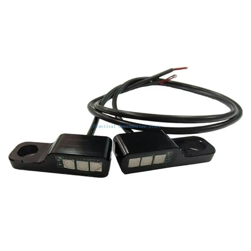 

U75E Energy Efficient LED Motorcycle Lamp High Visibility Turn Signals Waterproof High Efficiency with Long Cable