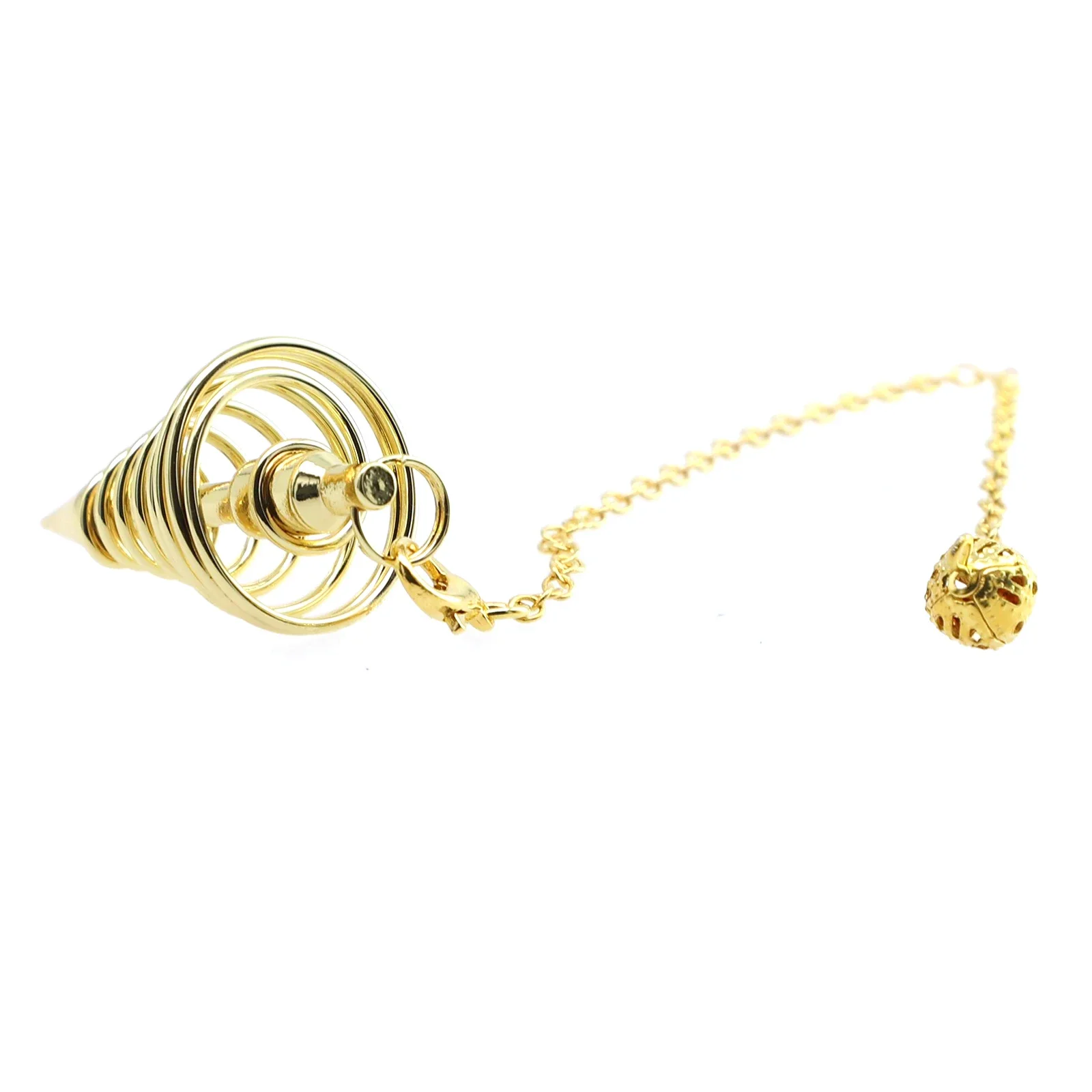 1 * Pendulum Pendant Bronze Divination Tools Electroplating 17.5 Cm/6.89 Inches Approximately 11g Silver Tools