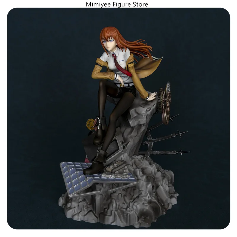 

25.5cm Steins;Gate Makise Kurisu Anime Assistant Laboratory Theme Collectible PVC Figure Statue Desktop Decoration Gift​
