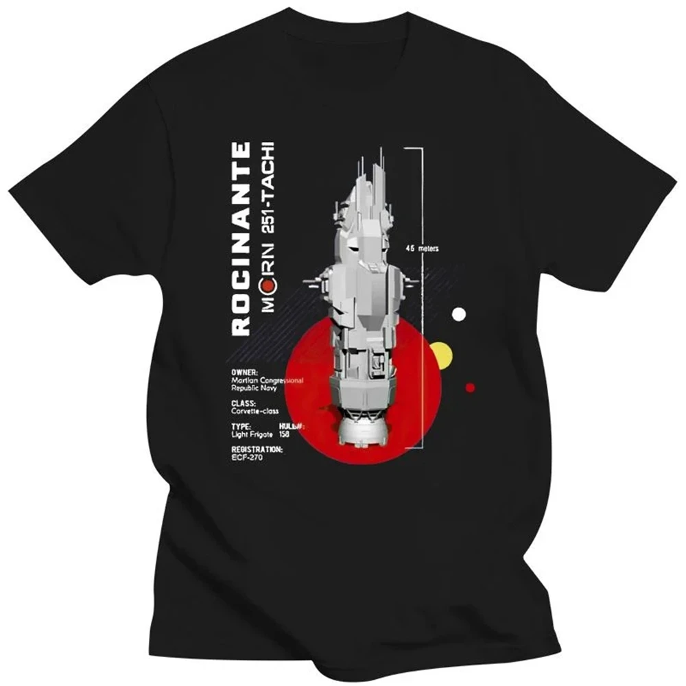 Camiseta para hombre, ropa para hombre, camiseta para hombre, nueva camiseta en camisetas, camiseta para hombre, camisetas The Expanse Rocinante Ship