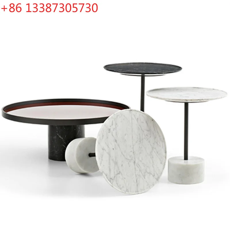 

Роскошный мраморный угловой столик в скандинавском стиле, небольшой журнальный столик, приставной столик для дивана в отеле