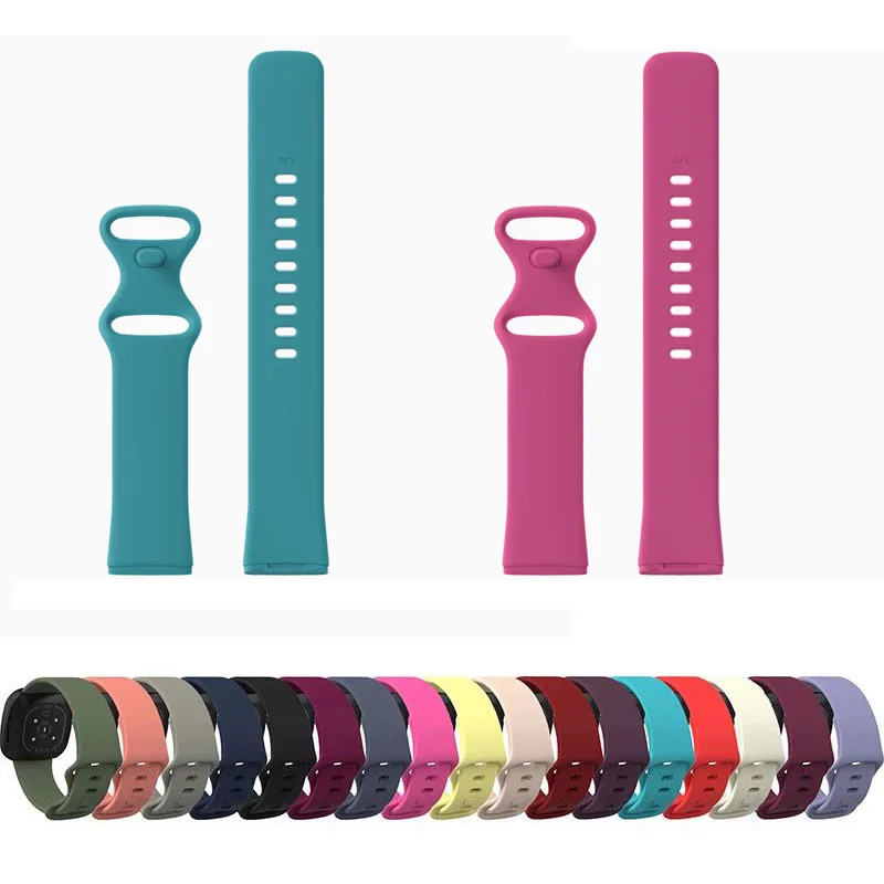 Silicone Sport Bands For Fitbit Versa 4 3 Sense 2  Wrist Strap Band Soft Bracelet