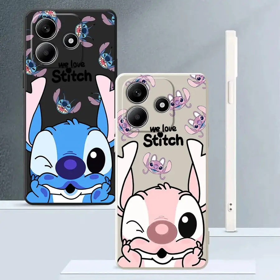 Disney Stitch Angle Weiche TPU-Hülle für Xiaomi Redmi Note 11s 13 12 ProPlus 10 11 Pro 12s 10 14 Pro Plus 10Lite
