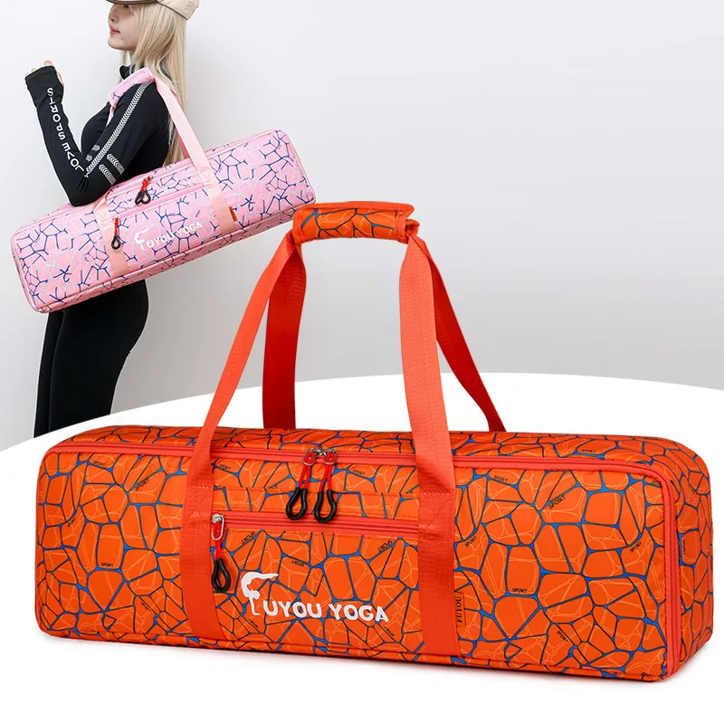 Large Capacity Yoga Mat Holder Lightweight Portable Fitness Shoulde Bags Thick Mat Carrier Sports Gym Workout Bags with Pockets