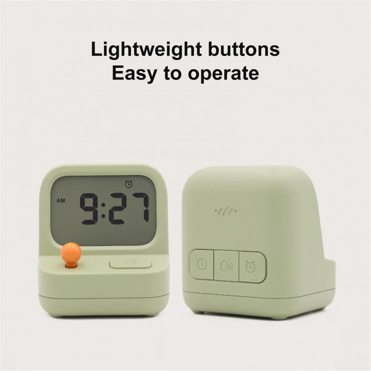 Retro Mini Handheld Game Machine Alarm Clock Kids Cute Digital Clock Multi Function Countdown Snooze Desk Table Clock