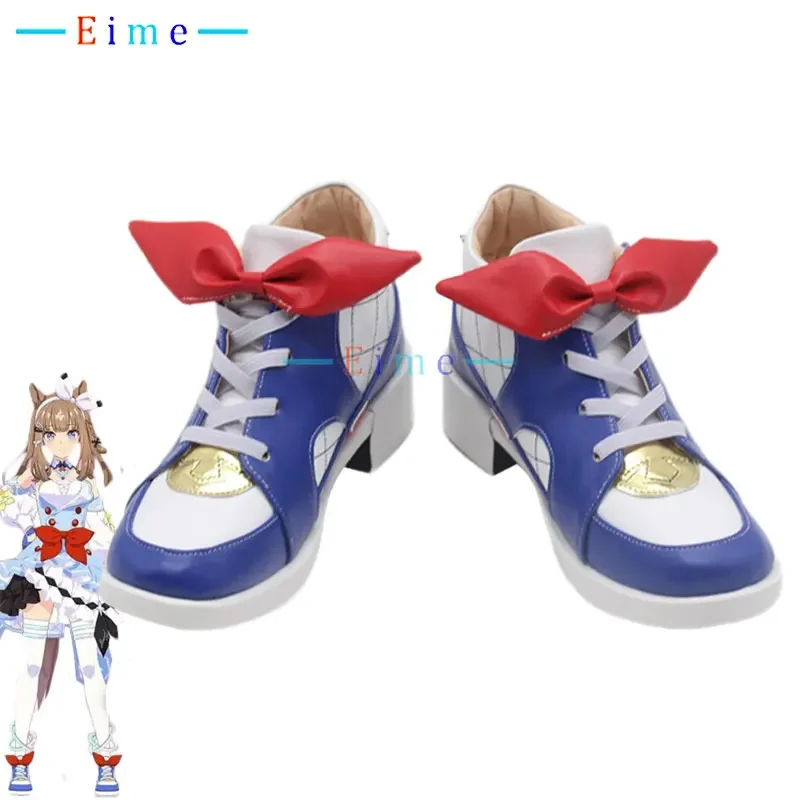 Game Pretty Derby Almond Eye Cosplay Shoes PU Leather Shoes Halloween Carnival Boots Cosplay Props Accessories Custom Made