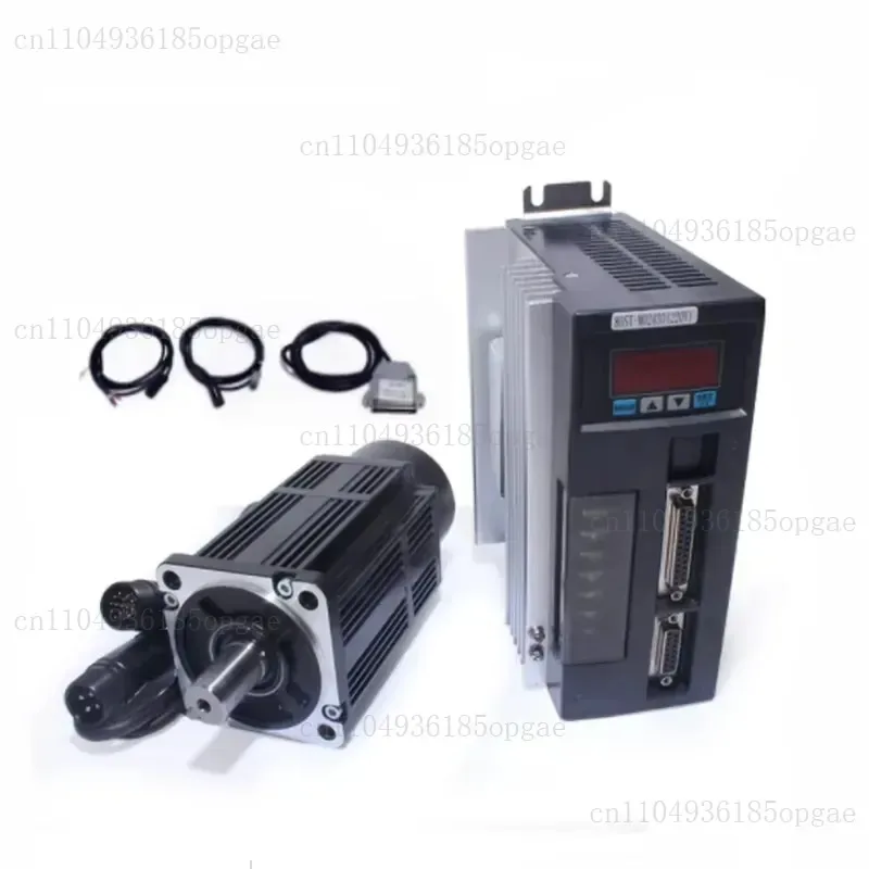 90ST-M02430 220V 2.4n.m 750 Watt AC Motor Synchronous Servo Motor with Servo Drive AASD-15A