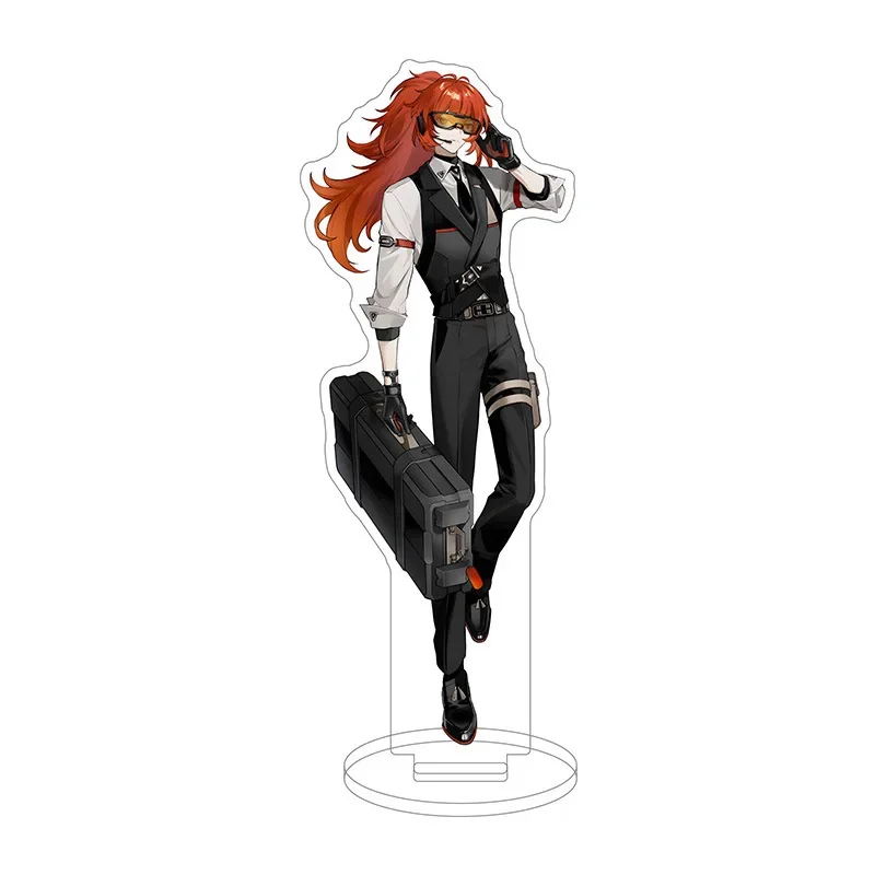 Hot Game Yuanshen Special Agent Acrylic Stand Action Figure Diluc Arlecchino Wanderer Model Plate Desk Decoration Standing Sign view 6
