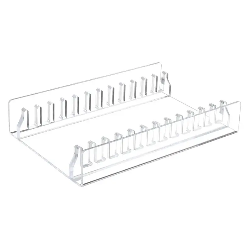 AT63-CD Storage Holder Desktop Stand, Acrylic CD Organizer Stand CD Display Rack, CD Storage Rack Up To 12 Standard CD Cases