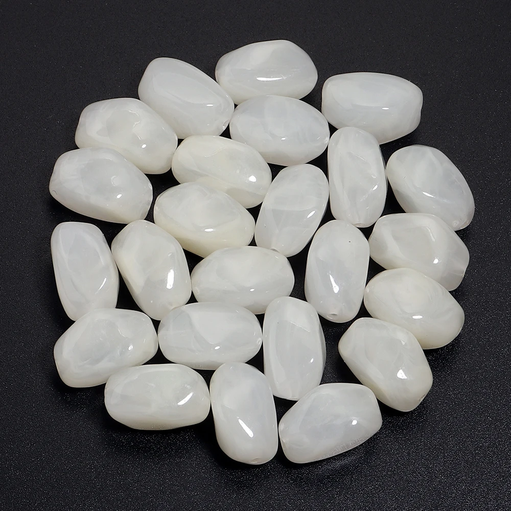 20 Stuks 12x21mm Onregelmatige Kleur Acryl Kralen Meteoriet Vorm Kralen voor Sieraden Maken DIY Handgemaakte Armband ketting Accessoires