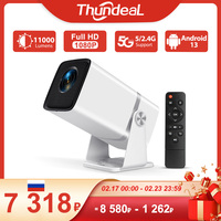 ThundeaL HD Mini Projector 1080P 2K 4K Video LED Proyector TD80W PK TD91W WIFI Android Projector Phone Beamer 3D Video Theater