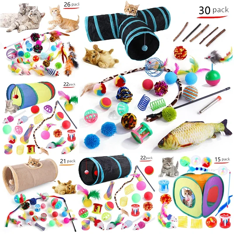 Jouets pour chat, boules pliables en forme de souris, chaton, Tunnel de jeu, Chat, tente amusante, fournitures de souris, Simulation de poisson, accessoires pour chat