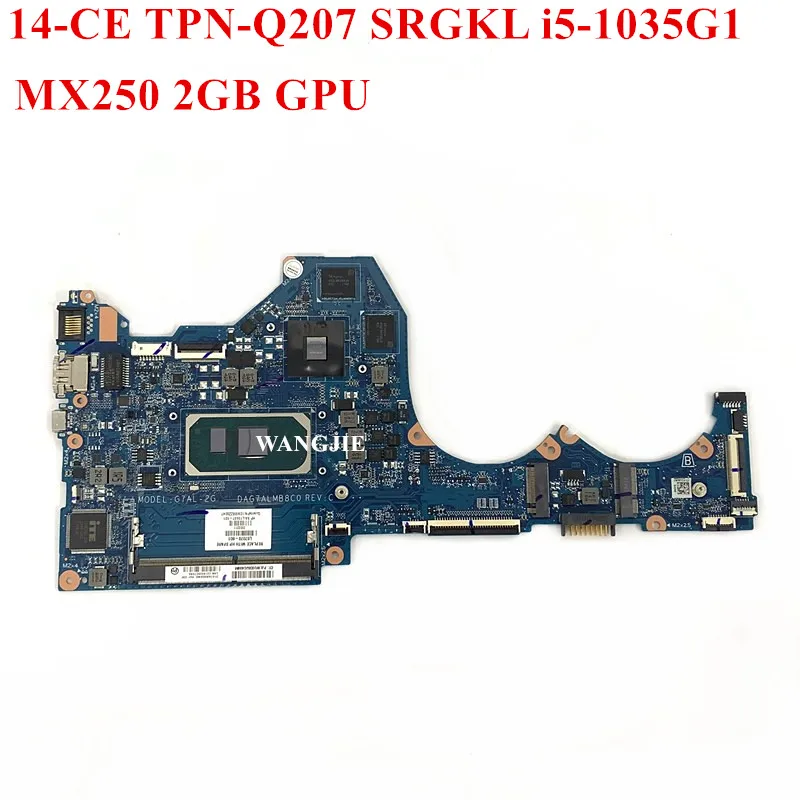 

DAG7ALMB8C0 G7AL-2G For HP Pavilion 14-CE TPN-Q207 L67078-601 L67078-001 L88220-601 SRGKL i5-1035G1 CPU MX250 2GB GPU