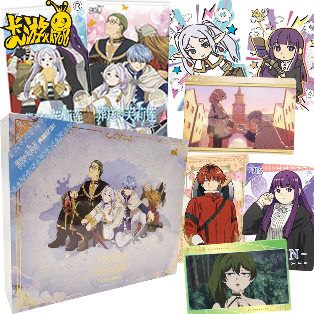 

KAYOU Original Frieren: Beyond Journey's End Collection Cards Anime Character Exclusive Elements Shining Magic Cards Kids Gifts