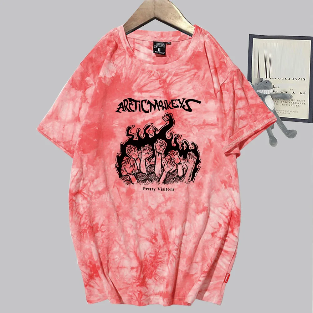 Arctic Monkeys Music Fans Gift Shirt Pretty Visitors Unisex Oversized Tee Tops 2024 Tie Dye Shirts Casual Harajuku Summer