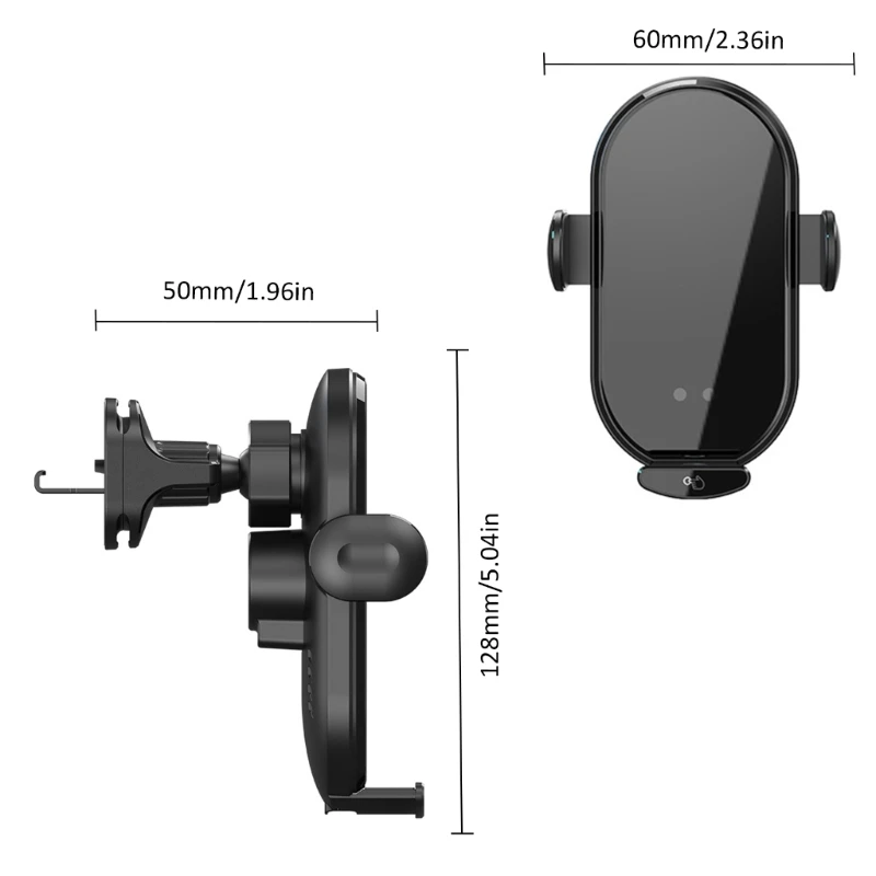Adsorption Car Phone Charging Holder 360 Degree Rotating 15W Wireless Charging Mount Stand for 15 14 13