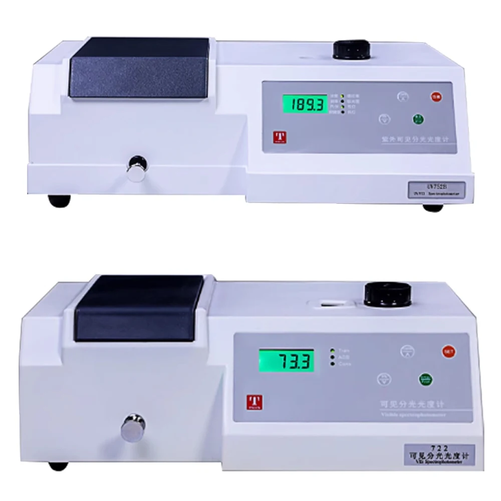 Visible Spectrometer Wavelength 330-1020nm Spectrophotometer Tester Desktop Digital Display Photometer 110V/220V Model 721