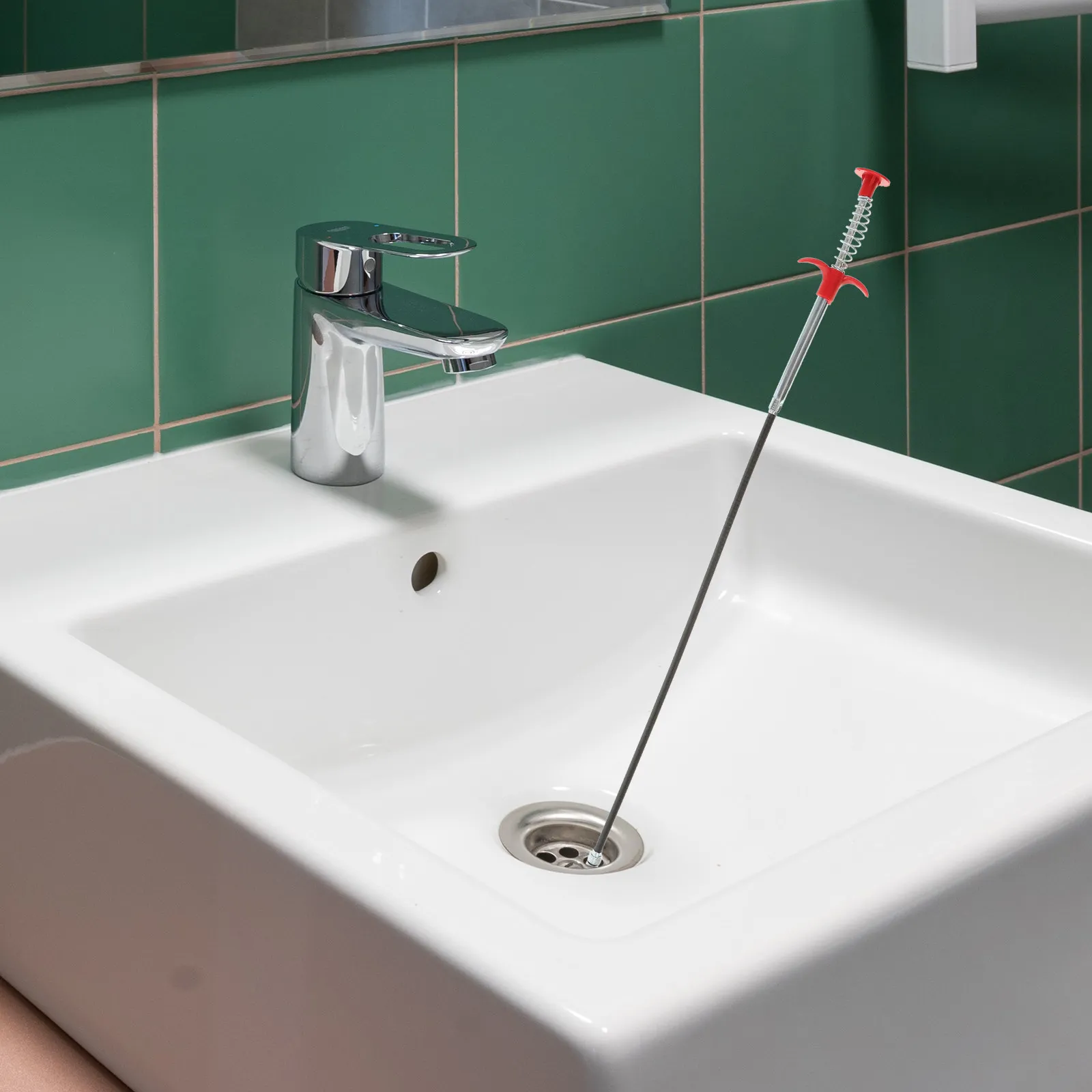 

4Pcs Drain Cleaner Tool Heavy Duty Bendable Plumbing Snake for Clogged Sink Toilet Shower Tub Drainage Pipe Unclogging Kit