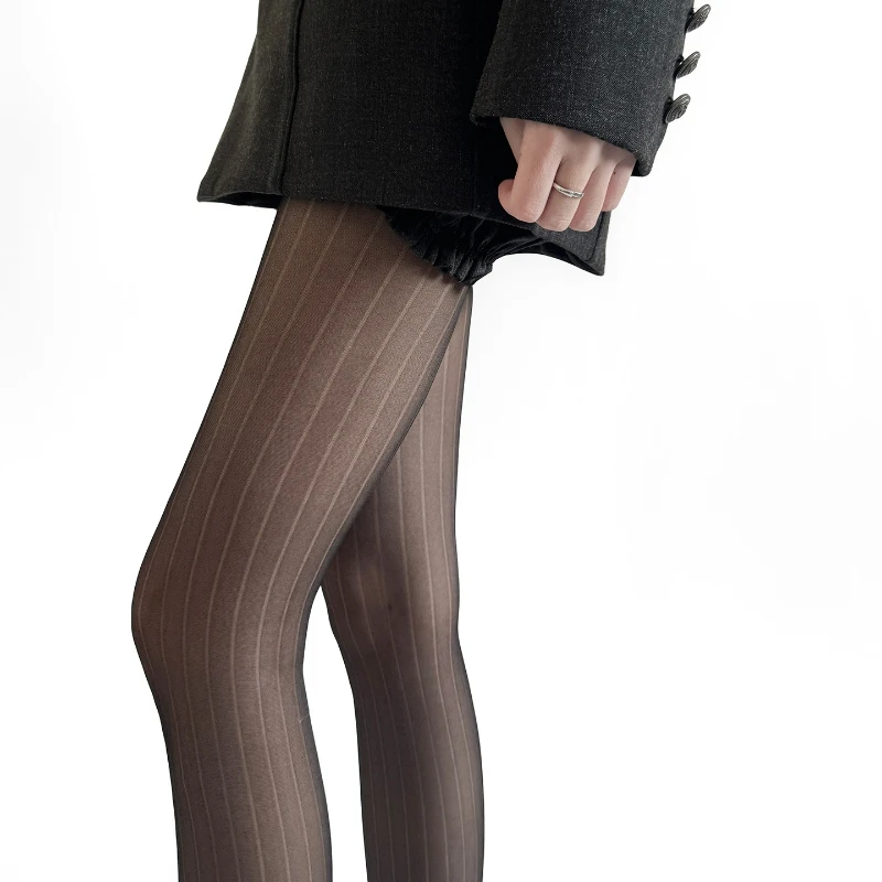 

Сексуальное женское белье: утягивающие чулки, колготки, чулки-стринги с вертикальным жаккардовым узором, черные чулки-колготки, женские чулочно-носочные изделия