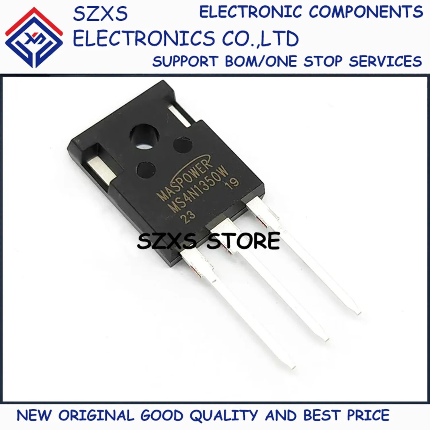 

New Original 10Pcs MS4N1350W TO-247 1500V 4A MOSFET Field Effect Transistor In Stock Electronic Components Good Quality