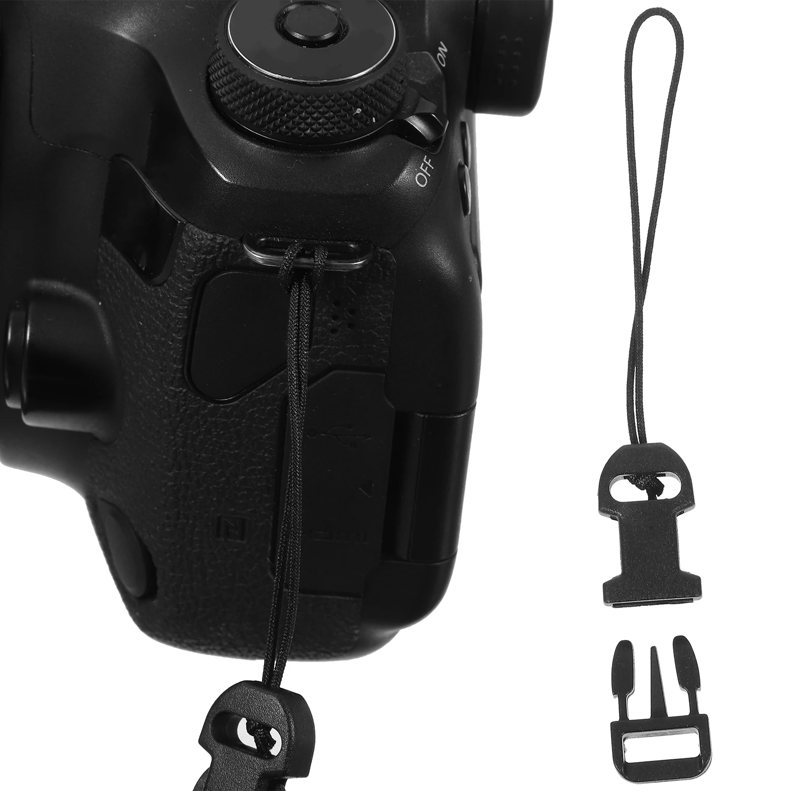 

2 Pairs Strap Buckle Mini QD Loop Quick Release Black Qd System Clip Plastic DSLR Mirrorless Adapter Connectors