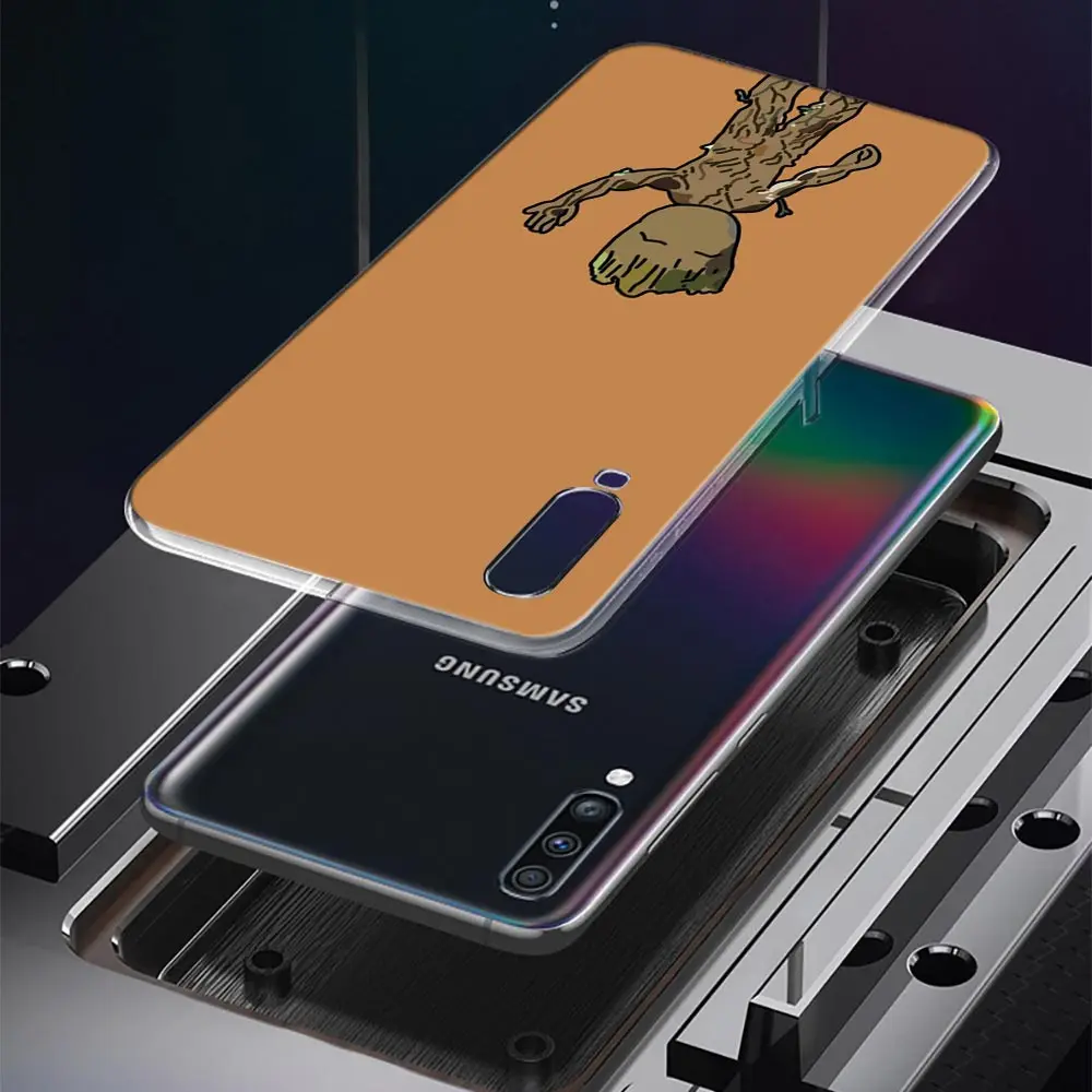 Clear Case For Samsung Galaxy A50 A70 A30s A30 A40 A20 E A03 S Note 20 Ultra 8 9 10 Cover Faceless Marvel Raccoon Groot Avengers