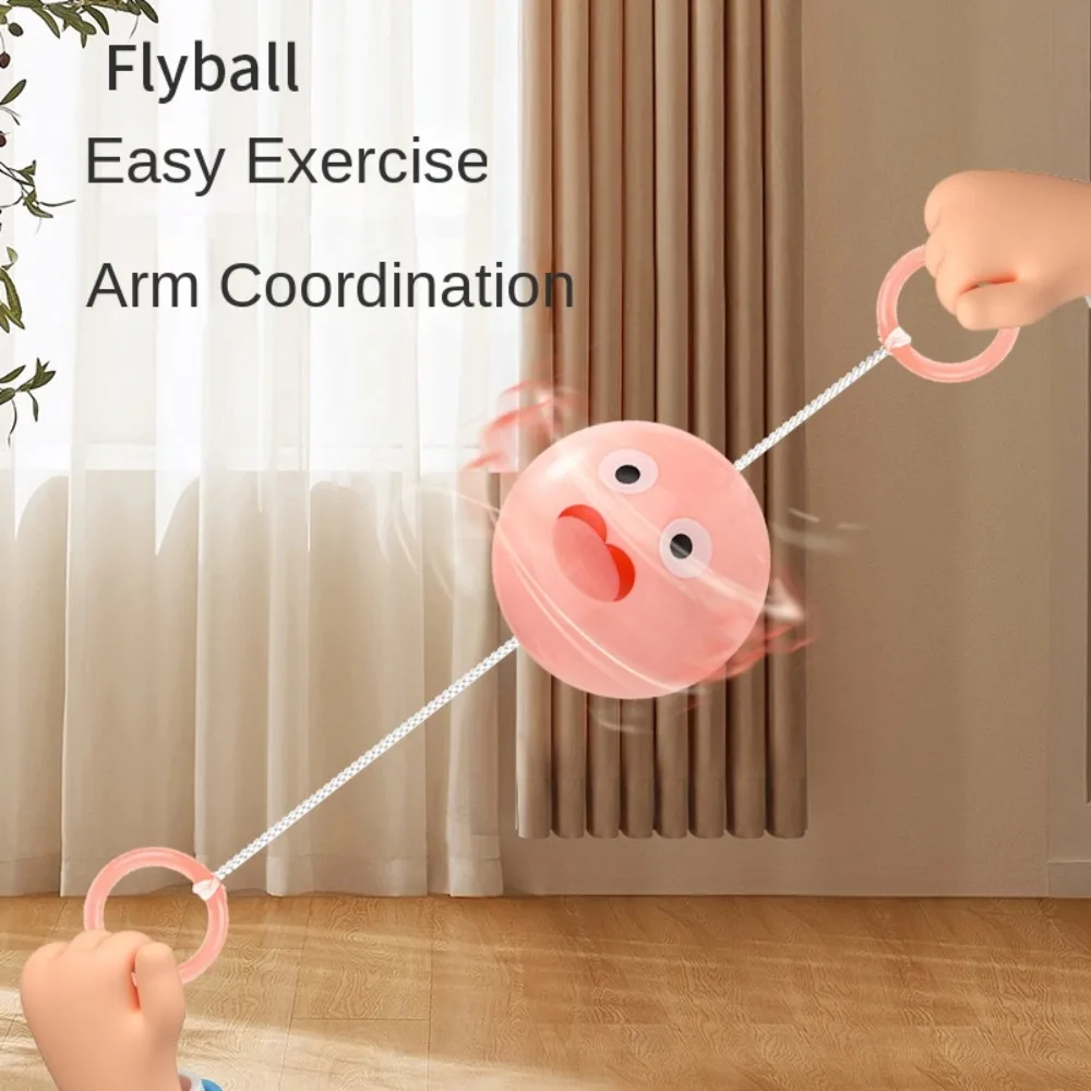 Flash Toys Nostalgia Whistling Fly Ball Nostalgia Funny Nostalgia Ball Toy Creative Cute Double Pull Ball Kindergarten Toys