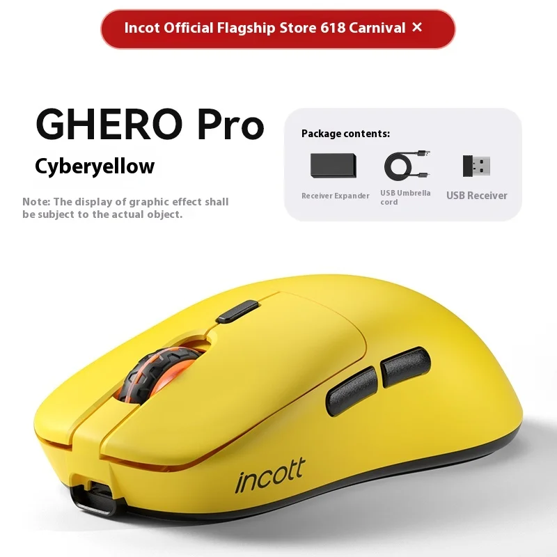 

Incott Ghero Pro Mouse Wireless Dual Mode Paw3395 8k Return Rate Rgb Pc Fps Gaming Mouse Office Gamer Customized Mouse