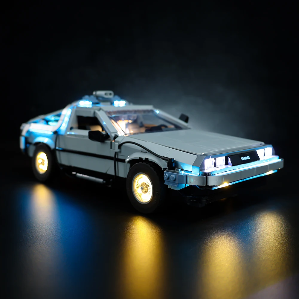 LED Light  Kit For Creator 10300 Back to the Future Time Machine Children Technical DIY Toys Set (Not Included Building Blocks)