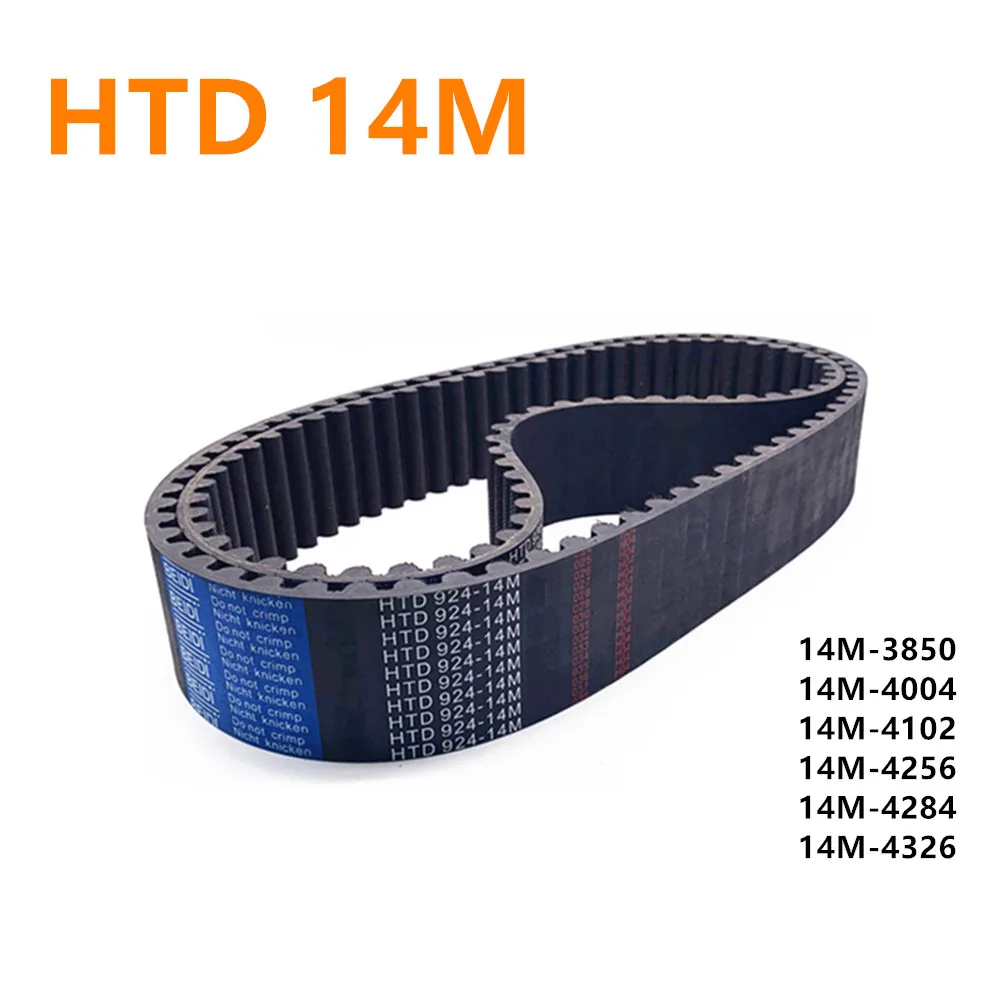 Timing Belt Synchronous Belt 3850-4326 mm Rubber Banda sincrona Pulley Belt Conveyor belt HTD 14M Width 30mm 40mm 50mm 60mm