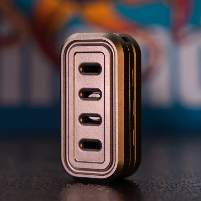 Fidget Toys EDC 장난감 Fidget Spinner 3 레이어 튜닝 포크 슬라이더 스테인레스 스틸 안티 스트레스 감각 장난감 ADHD Fidgeting Toys