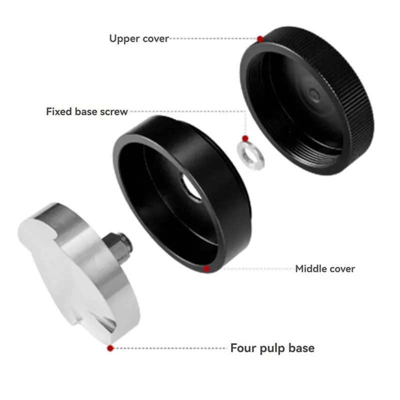 Y51A-Coffee Distributor Tamper Four Oars Base Steel Powder Hammer Accessorie Self-Unloading Coffee Powder Distributor